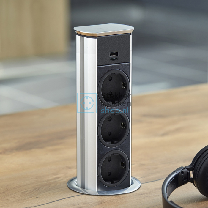 stekkerdoos aanrecht usb laders 
