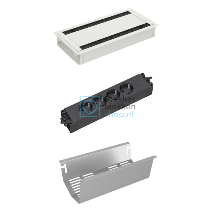 Conference duo Small wit met 4x stopcontact. 