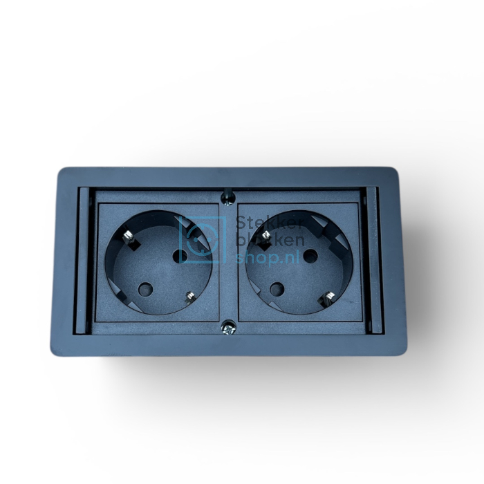 dubbel inbouwstopcontact compact