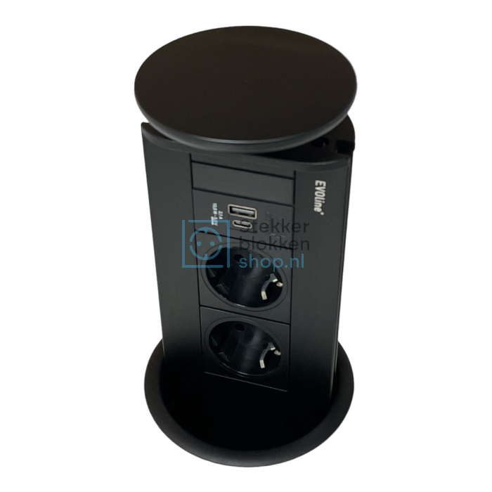 evoline port usb lader zwart