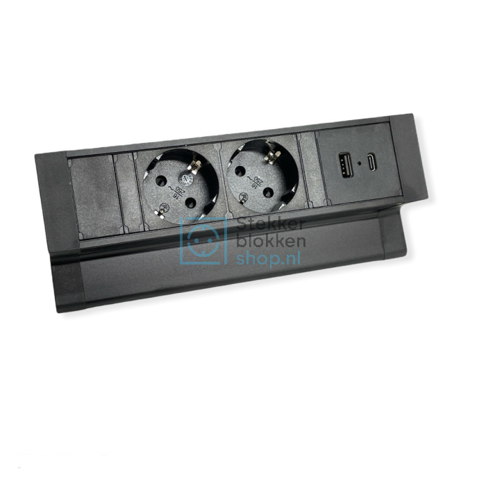 stekkerdoos bureau usb-a usb0-c