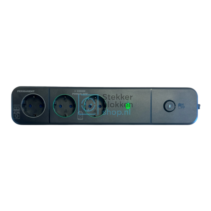 HPF 601100  PowerManager Black met 3 stopcontacten switch Quooker