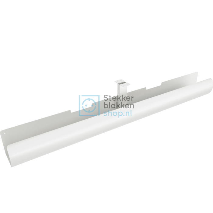 Hoogte verstelbare Kabelgoot 105cm breed wit