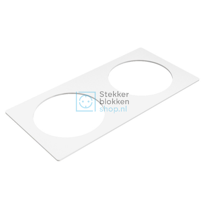 Powerdot Frame 02 Wit voor 2 Powerdots Ø79 mm
