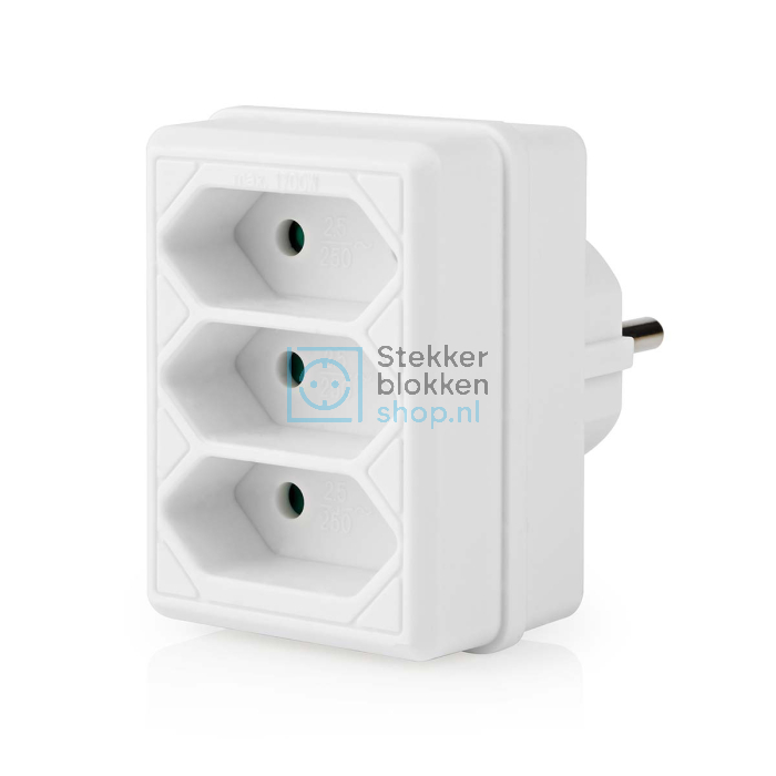 Stopcontact splitter euro verticaal