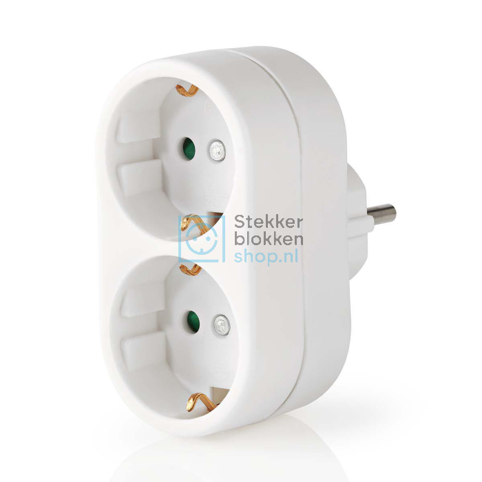 Stopcontact splitter 2-voudig