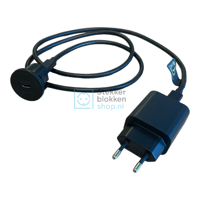 inbouw lader usb-c telefoon
