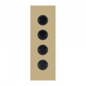 009345 goudkleurige stekkerdoos