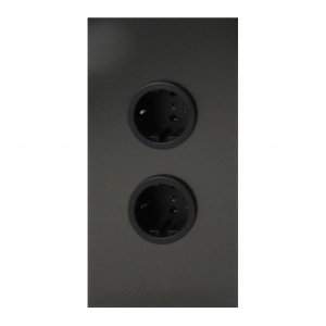hoekstopcontact gun metal