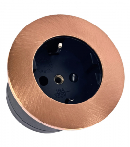 koperkleur inbouw stopcontact