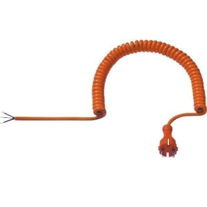Spiraalkabel oranje 50-250cm