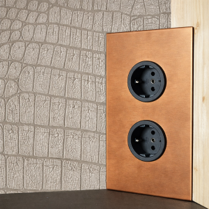 Hoekstopcontact koper keuken