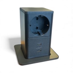 digitel pop up stekkerdoos zwart