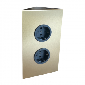 CARESSI 2ST20 2-voudig met randaarde goudkleurig