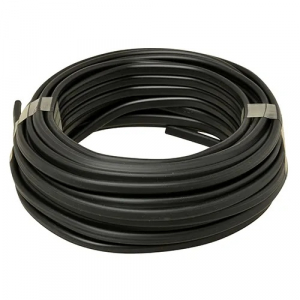 kabel plat zwart 2 aders