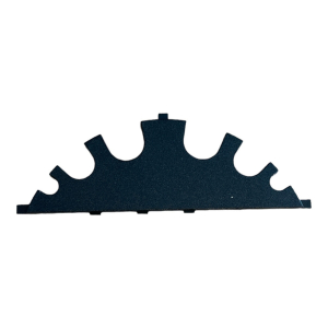 Evoline cover plate zwart 6 uitsparingen voor circle 80